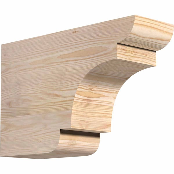 Ekena Millwork New Brighton Smooth Rafter Tail, Douglas Fir, 5 1/2"W x 12"H x 18"L RFT06X12X18NEB00SDF - main